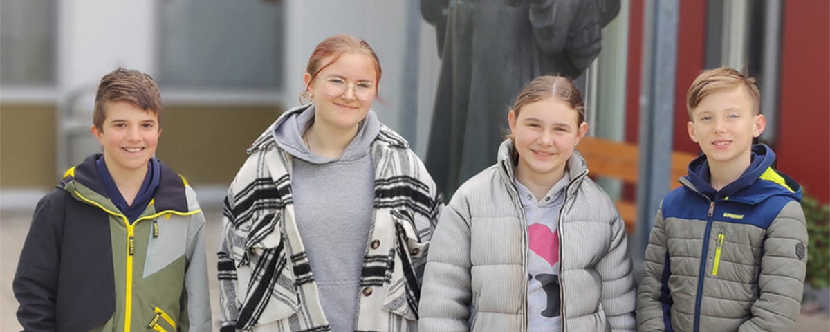 Die vier Teilnehmer*innen des Girls und Boys Day 2024