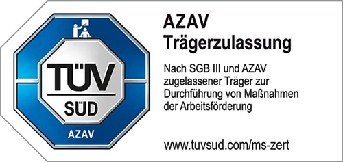 TÜV Siegel für AZAV Trägerzulassung