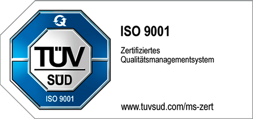 TÜV Siegel für Zertifiziertes Qualitätsmanagement nach ISO 9001