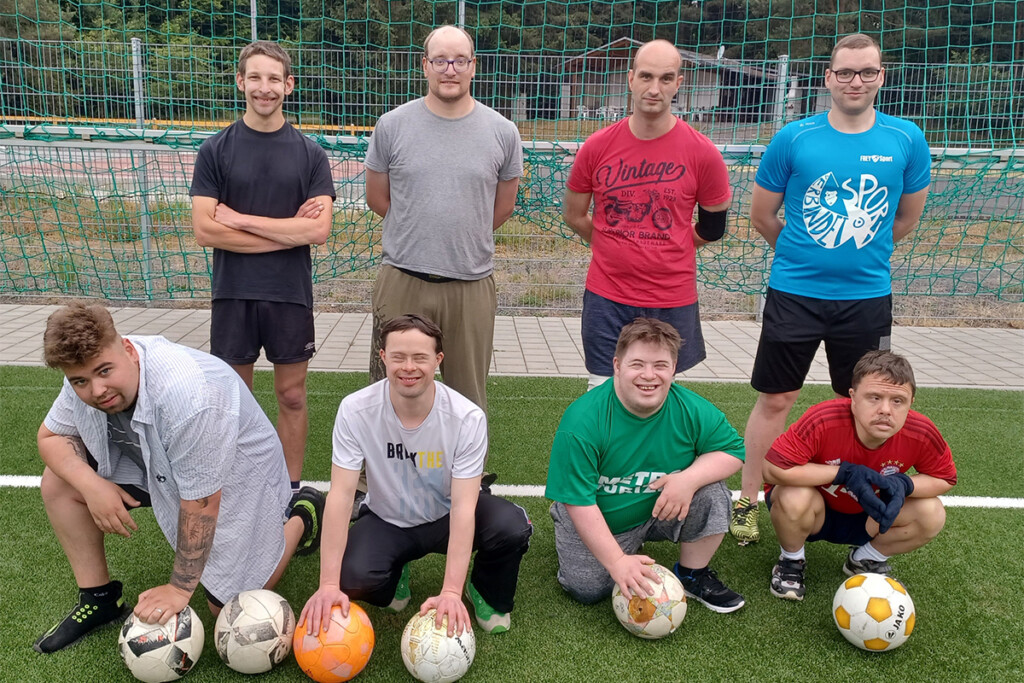 Gruppenfoto Fußball-Truppe