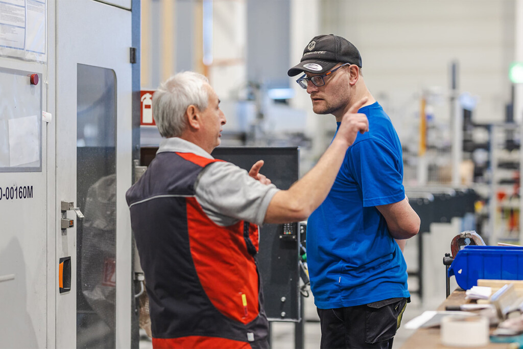 Roland Höfer und Fabian Kreuzer im Gespräch.