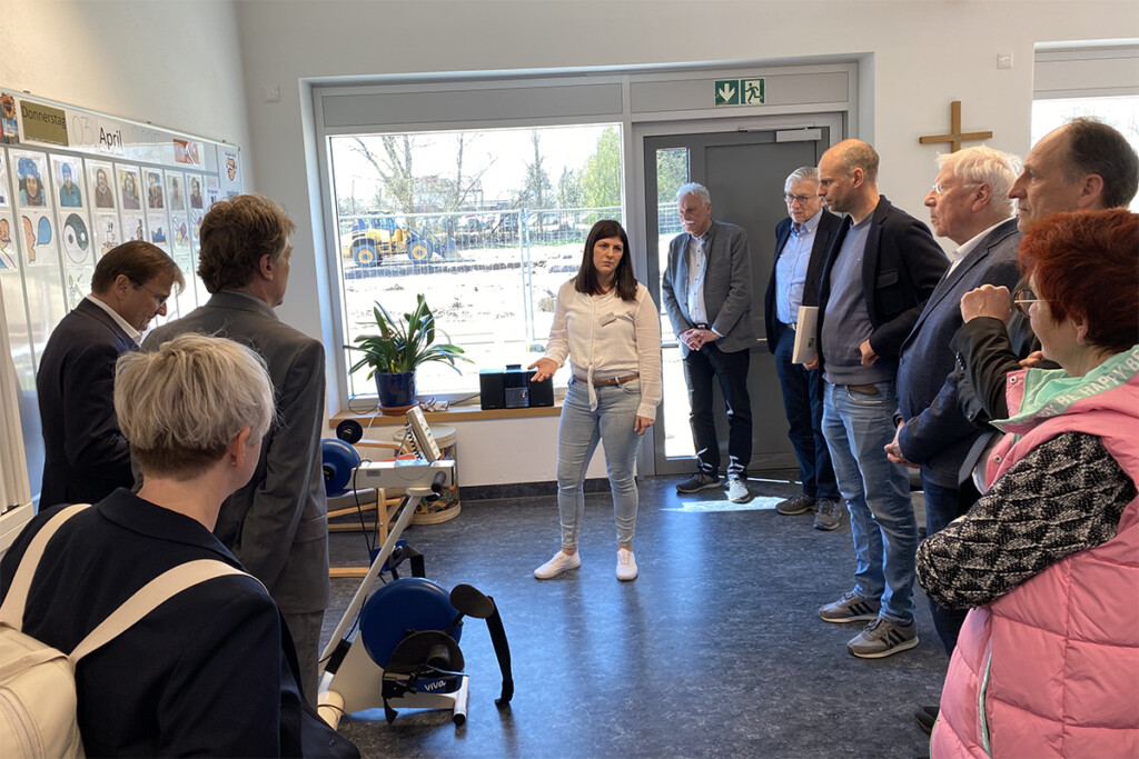 Die Gäste besichtigten die Förderstätte.