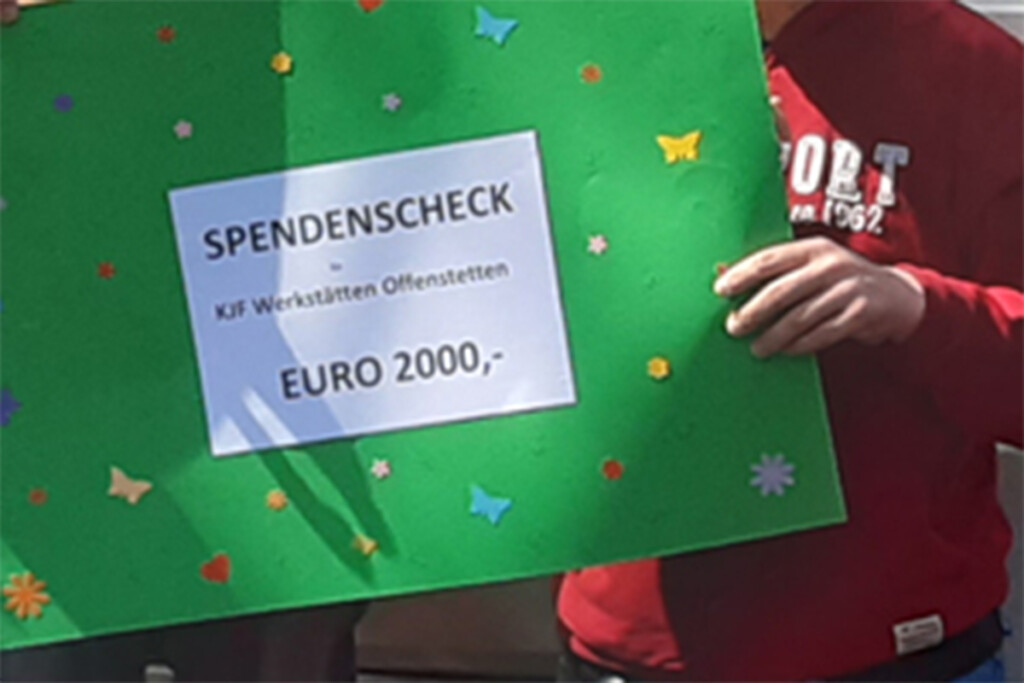Spendenscheck