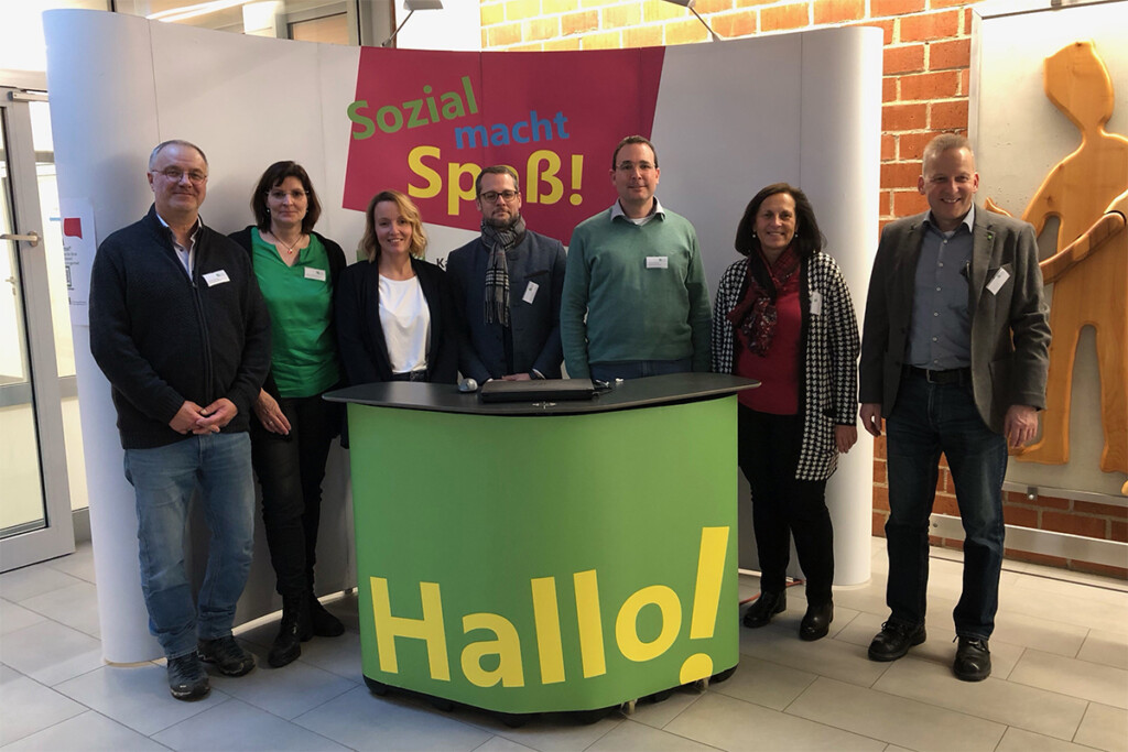 Gruppenfoto am Messestand