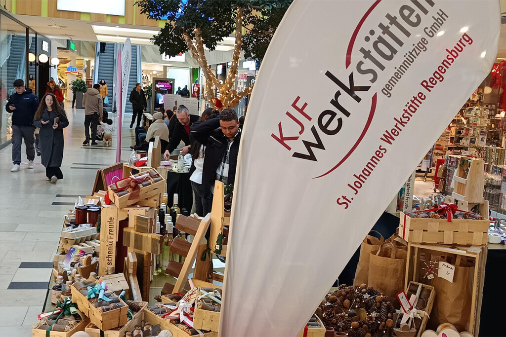 Stand der KJF Werkstätten in den Regensburg Arcaden