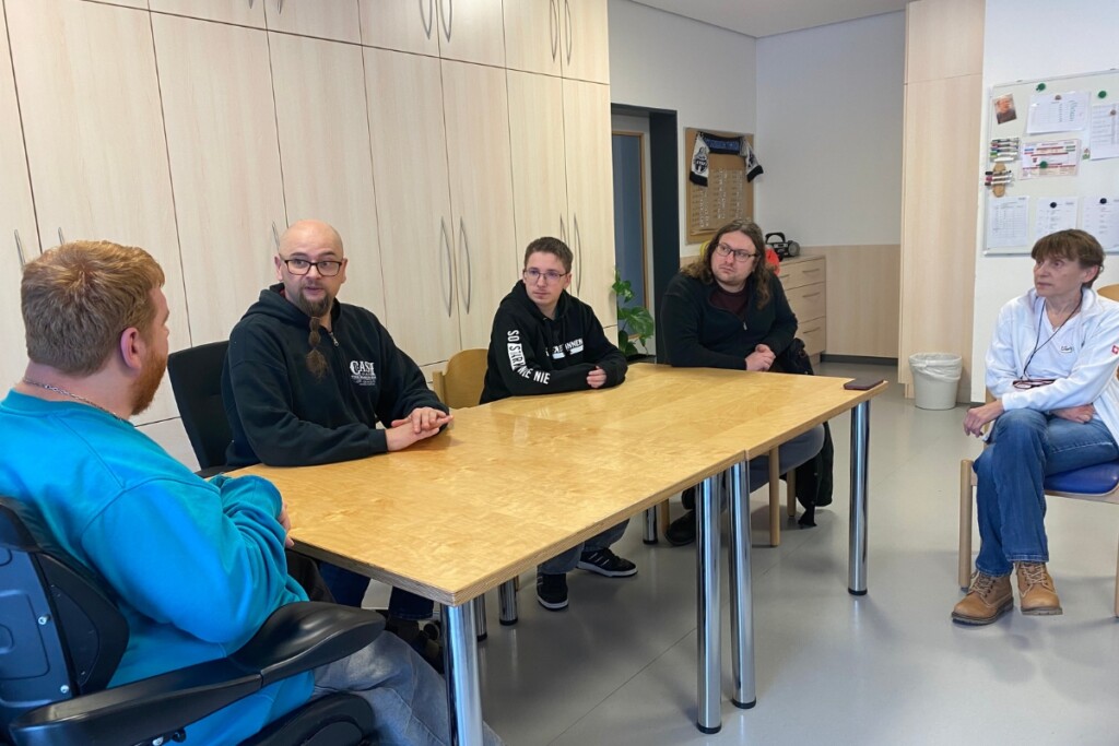 Johannes Spielbauer und Kevin Keller bei der Leichten Sprache