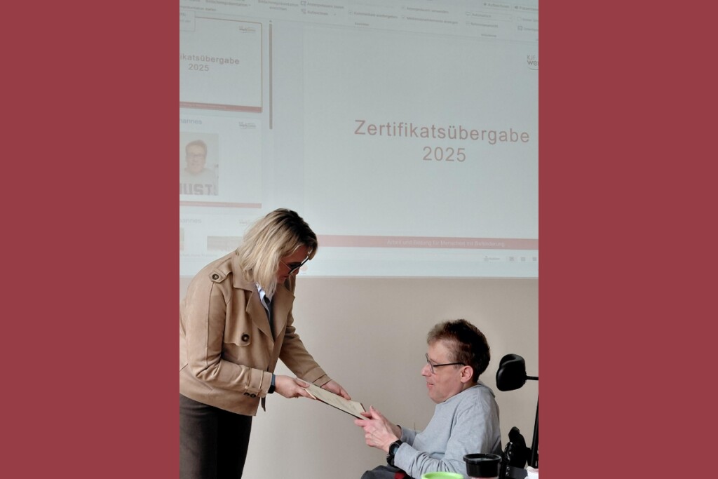 Zertifikatsübergabe